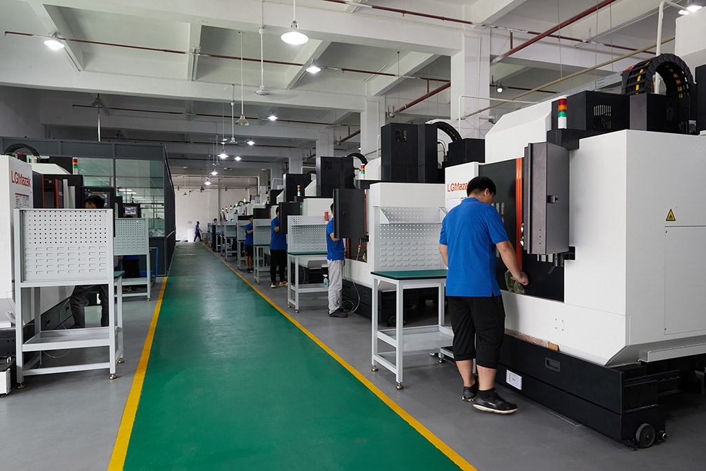 3 axis,4 axis, and 5 axis CNC Machining workshop of China Precision Machining 